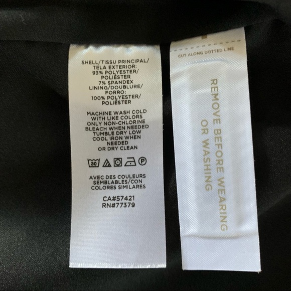 NWOT Ann Taylor Cream And Black Floral Print Dress Size 6 - Picture 7 of 8